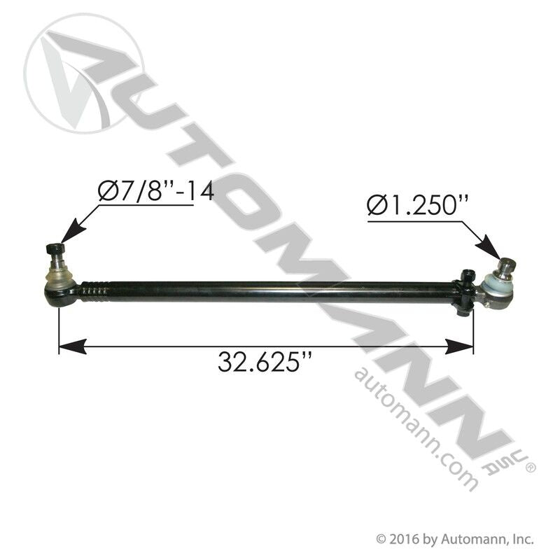 463.DS6272 - Drag Link 34.750in C to C Mack - Nick's Truck Parts