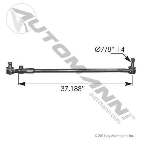 463.DS6278 - Drag Link 39.960in C to C Mack - Nick's Truck Parts