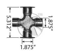 5-674X-1610 Series U-Joint, (product_type), (product_vendor) - Nick's Truck Parts