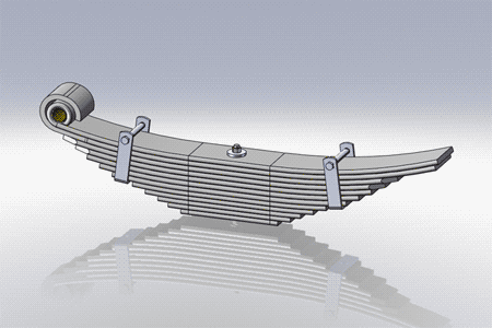 50-469- Hendrickson 8 Leaf Spring 8/2PD, (product_type), (product_vendor) - Nick's Truck Parts