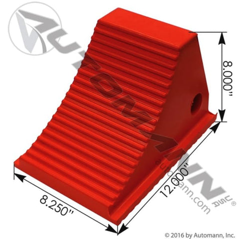 562.6140GUB-12.25 X 8.5 X 8.25 Wheel Chock Poly, (product_type), (product_vendor) - Nick's Truck Parts