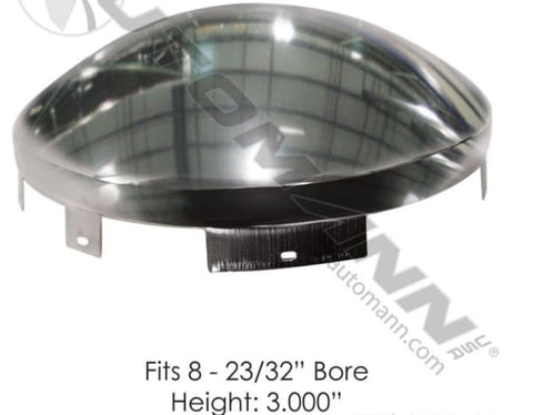 562.B1602C-Front Hub Cap 6 Notch 3/4in Lip Chrome, (product_type), (product_vendor) - Nick's Truck Parts