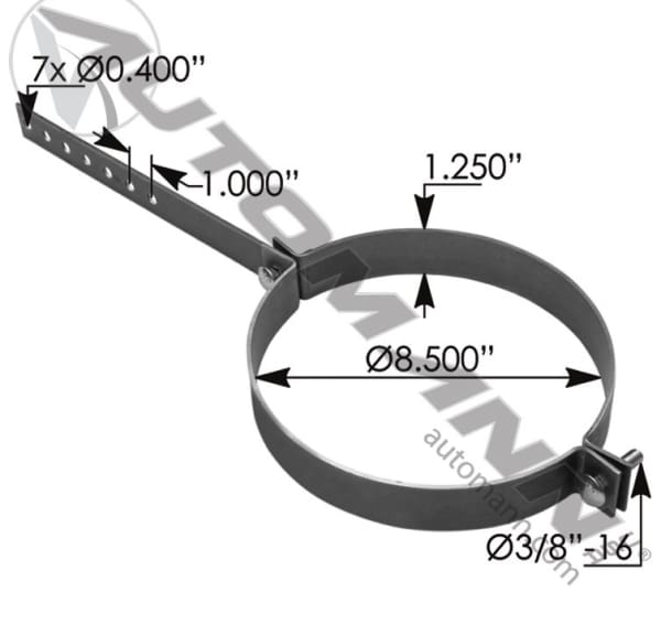 562.U25850-Muffler Hanger 8.5in, (product_type), (product_vendor) - Nick's Truck Parts