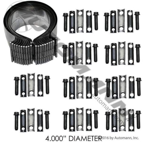 562.U3104SSBK-T-Band Clamp Preformed 4in S.Steel Torca, (product_type), (product_vendor) - Nick's Truck Parts
