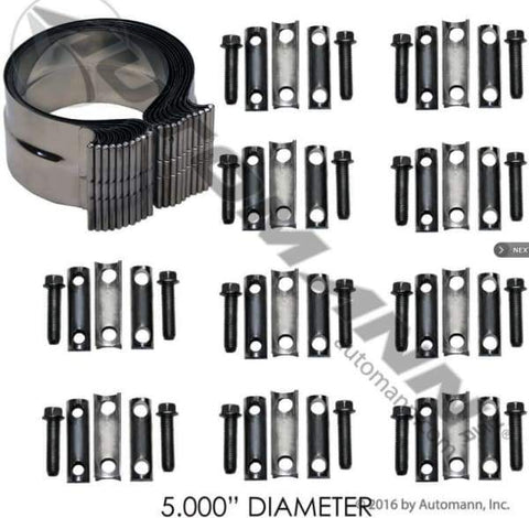 562.U3105SSBK-T-Band Clamp Preformed Torca 5in S.Steel, (product_type), (product_vendor) - Nick's Truck Parts