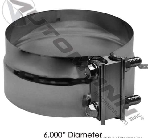 562.U3106SS-T-Band Clamp Preformed Torca 6in S.Steel, (product_type), (product_vendor) - Nick's Truck Parts