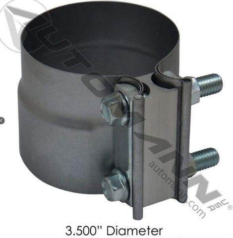 562.U3135A-Band Clamp Preformed 3.5in Aluminized, (product_type), (product_vendor) - Nick's Truck Parts