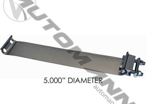 562.U3205SS-T-Band Clamp Flat Torca 5in S.Steel, (product_type), (product_vendor) - Nick's Truck Parts