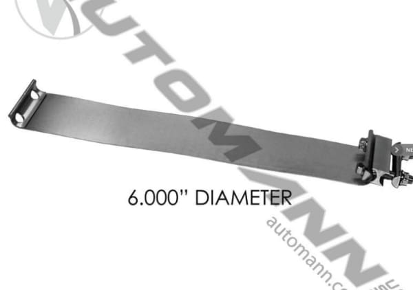 562.U3206SS-T-Band Clamp Flat Torca 6in S.Steel, (product_type), (product_vendor) - Nick's Truck Parts