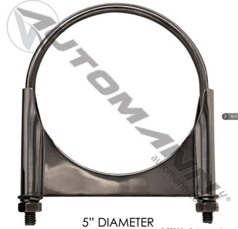 562.U3305SS-Exhaust Clamp Guillotine Type 5in, (product_type), (product_vendor) - Nick's Truck Parts
