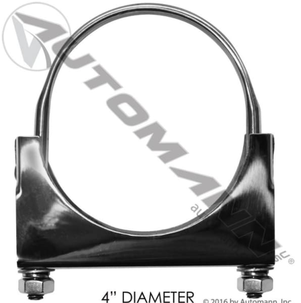 562.U3404SS-Flat U-Bolt Saddle Clamp 4in S.Steel, (product_type), (product_vendor) - Nick's Truck Parts