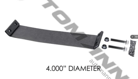 562.U3604A-Band Clamp Flat Early Style 4in ALZ, (product_type), (product_vendor) - Nick's Truck Parts