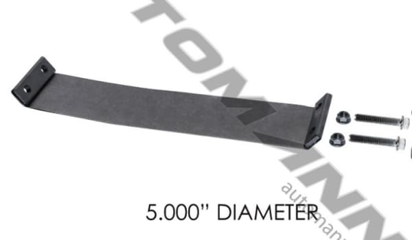 562.U3605A-Band Clamp Flat Early Style 5in ALZ, (product_type), (product_vendor) - Nick's Truck Parts