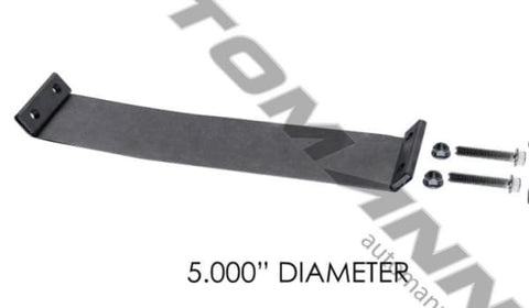 562.U3605A-Band Clamp Flat Early Style 5in ALZ, (product_type), (product_vendor) - Nick's Truck Parts
