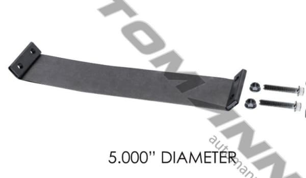 562.U3605SS-Band Clamp Flat Early Style 5in S.Steel, (product_type), (product_vendor) - Nick's Truck Parts