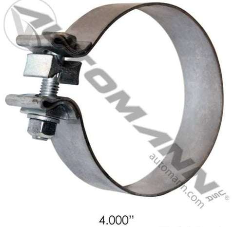 562.U3704A-Band Clamp 4in Aluminized 1.25in W, (product_type), (product_vendor) - Nick's Truck Parts