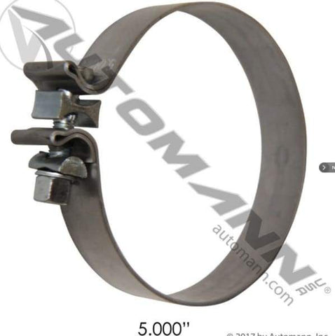 562.U3705A-Band Clamp 5in Aluminized 1.25in W, (product_type), (product_vendor) - Nick's Truck Parts