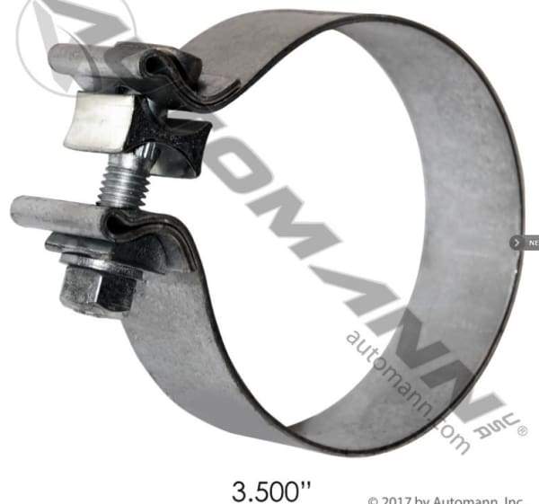562.U3735A-T-Band Clamp 3.5in ALZ 1.25in Wide Torca, (product_type), (product_vendor) - Nick's Truck Parts