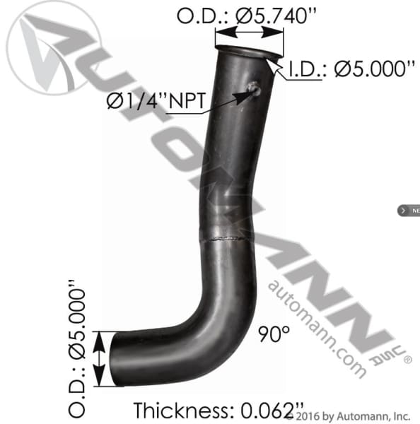 562.U55582167A-Exhaust Pipe ALZ IHC, (product_type), (product_vendor) - Nick's Truck Parts
