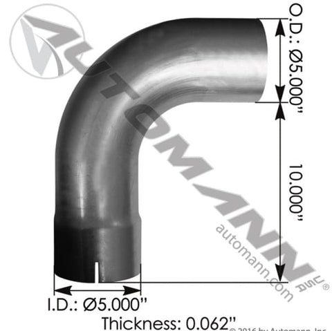 562.U5913085A-Exhaust Elbow ALZ Kenworth, (product_type), (product_vendor) - Nick's Truck Parts