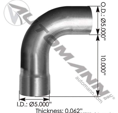 562.U59160085090A-Exhaust Elbow ALZ Kenworth, (product_type), (product_vendor) - Nick's Truck Parts