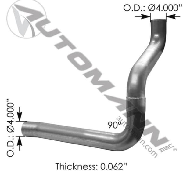 562.U6232612A-Exhaust Pipe ALZ Mack, (product_type), (product_vendor) - Nick's Truck Parts