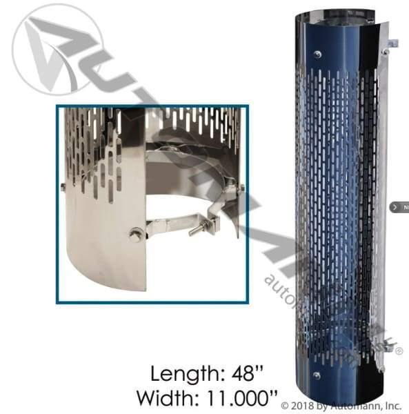 562.U6292SS-Heat Shield 9in Vertical Slots, (product_type), (product_vendor) - Nick's Truck Parts