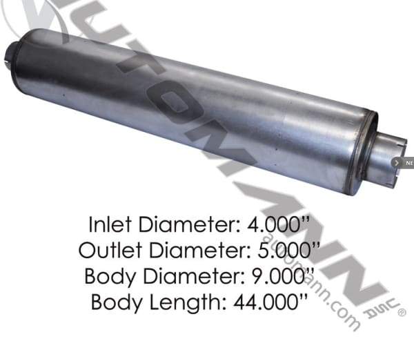 562.U64509-Muffler 4in Inlet 5in Outlet 9in Body, (product_type), (product_vendor) - Nick's Truck Parts
