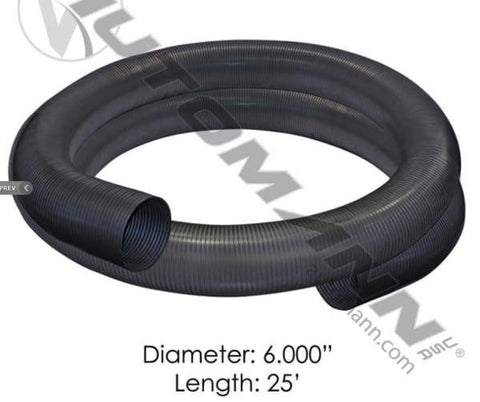 562.U7260-25SS Flex Tubing 6in X 25ft 409SS, (product_type), (product_vendor) - Nick's Truck Parts