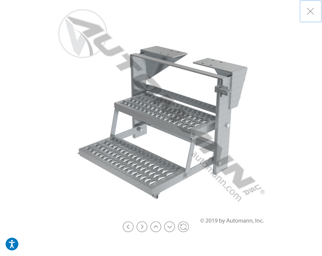 562.FL2201 - Folding Ladder 2 Wide Steps - Nick's Truck Parts