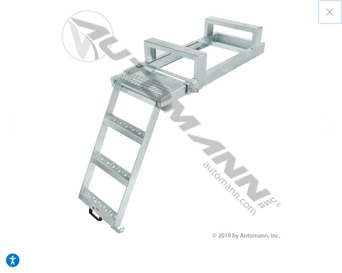 562.PL2301 - Pullout Ladder 3 Step w/Platform - Nick's Truck Parts