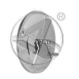 563.9004-8-1/2 in. Convex Mirror with  L Bracket-Stainless Steel, (product_type), (product_vendor) - Nick's Truck Parts