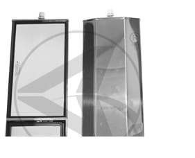 563.9022-6 in. X 16 in. Split Focus Mirror with  Adjustable Convex Mirror, (product_type), (product_vendor) - Nick's Truck Parts