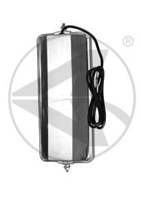 563.9028-7 in. X 16 in. West Coast Box Type Heated Mirror-Stainless, (product_type), (product_vendor) - Nick's Truck Parts