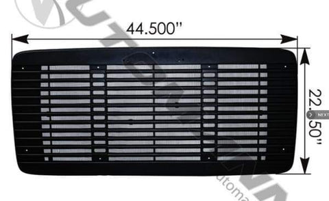 564.14006X-Grille with Screen Black Freightliner, (product_type), (product_vendor) - Nick's Truck Parts