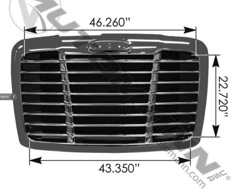 564.14008-GRILLE P3 FREIGHTLINER, (product_type), (product_vendor) - Nick's Truck Parts