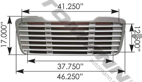 564.14018-GRILLE FREIGHTLINER, (product_type), (product_vendor) - Nick's Truck Parts