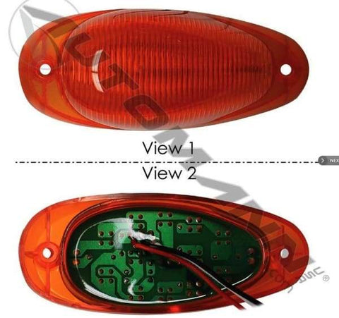 564.46089-LED Side Marker Amber Freightliner, (product_type), (product_vendor) - Nick's Truck Parts