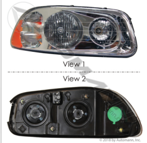 564.62023- Headlamp Assembly RH Mack - Nick's Truck Parts