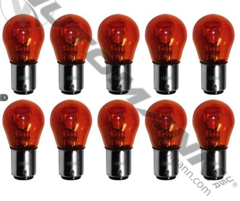 571.LB1157NA-Miniature Bulb 1157NA Amber  (Qty of 10), (product_type), (product_vendor) - Nick's Truck Parts