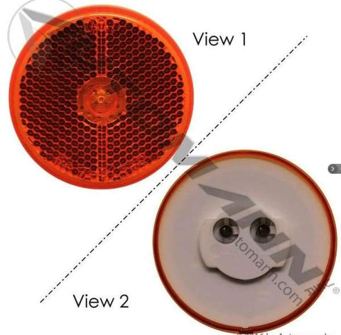 571.LD11A7-Marker Light Reflex LED 2-1/2in Amber, (product_type), (product_vendor) - Nick's Truck Parts