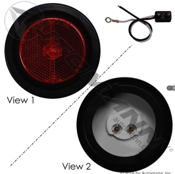 571.LD11R7-K-Marker Light Kit Reflex LED 2-1/2 Red, (product_type), (product_vendor) - Nick's Truck Parts