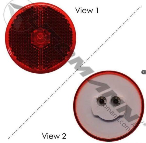 571.LD11R7-Marker Light Reflex LED 2-1/2in Red, (product_type), (product_vendor) - Nick's Truck Parts