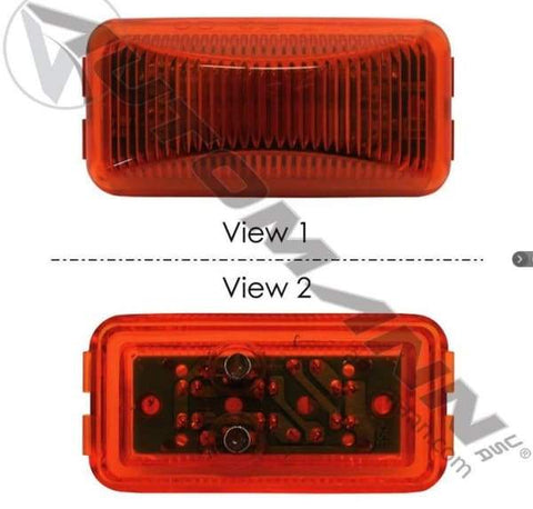 571.LD15A6-Marker Light LED 1in X 2-1/2in Amber, (product_type), (product_vendor) - Nick's Truck Parts