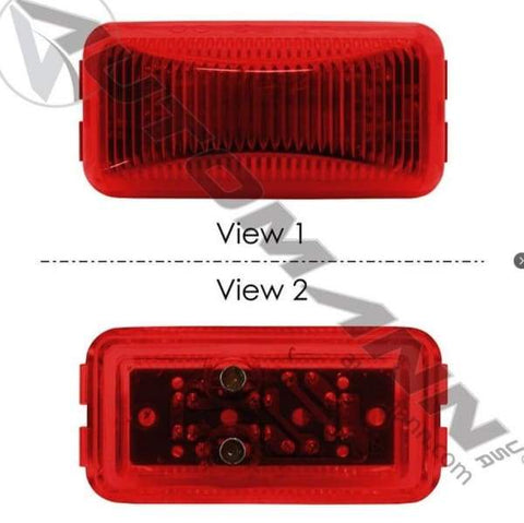 571.LD15R6-Marker Light LED 1in X 2-1/2in Red, (product_type), (product_vendor) - Nick's Truck Parts