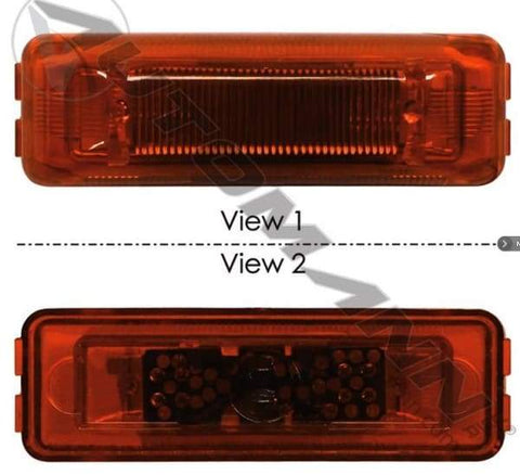 571.LD191A4-Marker Light LED 1in X 4in Amber, (product_type), (product_vendor) - Nick's Truck Parts