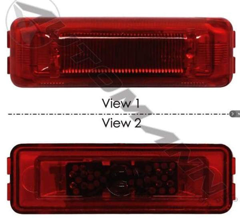 571.LD191R2-Marker Light LED 1in X 4in Red, (product_type), (product_vendor) - Nick's Truck Parts
