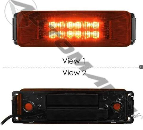571.LD19A12-KC1-Marker Light Kit LED 1in X 4in Amber, (product_type), (product_vendor) - Nick's Truck Parts