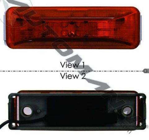 571.LD19A12MV-KG1-Marker Light Kit LED 1X4in Amber 10-30V, (product_type), (product_vendor) - Nick's Truck Parts