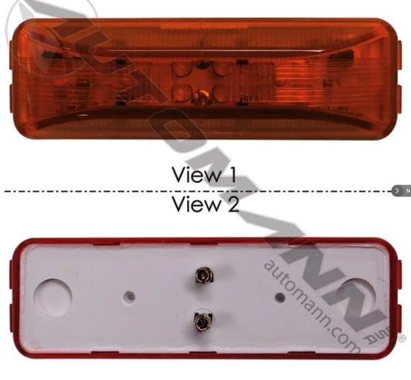571.LD19A12MV-Marker Light LED 1IN X 4in Amber 10-30V, (product_type), (product_vendor) - Nick's Truck Parts